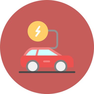 İllüstrasyon elektrikli araba ICO