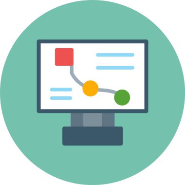 vektör seo düz simgesi