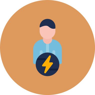 İnsan simgesinin vektör illüstrasyonu