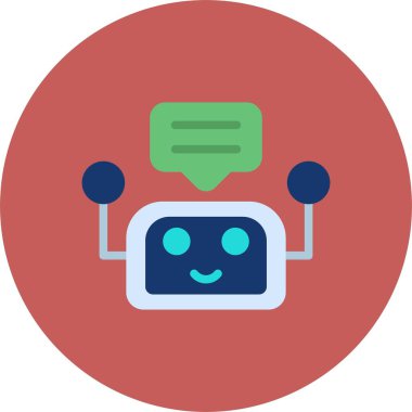 Sohbet simgesi vektör illüstrasyonu