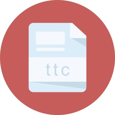 dosya biçimi simgesi, vektör illüstrasyonu