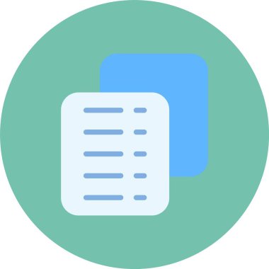 Belge. Web simgesi basit illüstrasyon