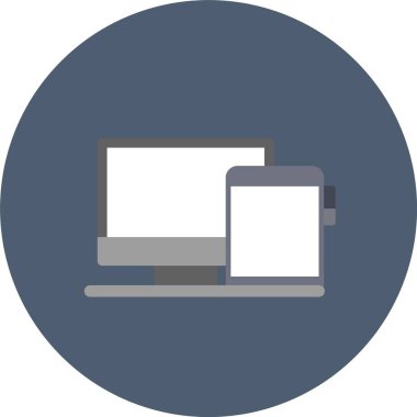 - Web Kullanımı için Dijital Platform, Basit Vektör İllüstrasyonu