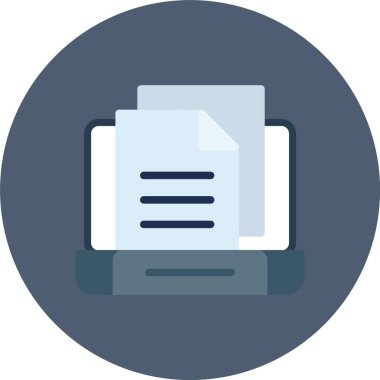 Dosya düz vektör simgesi