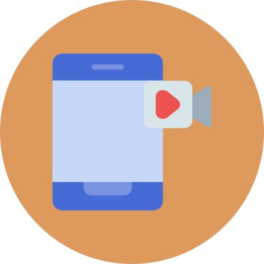 Kamera vektör glif simge tasarımı