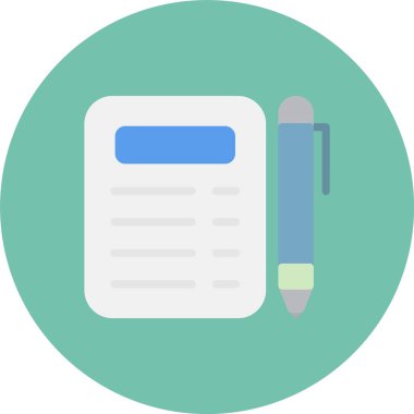 Kalem. Web simgesi basit illüstrasyon