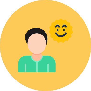 Gülümseyen bir adam.