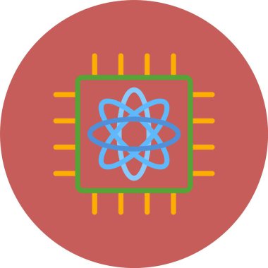 vektör atom simgesi illüstrasyonu