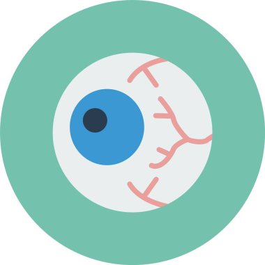 Göz simgesi, vektör illüstrasyonu