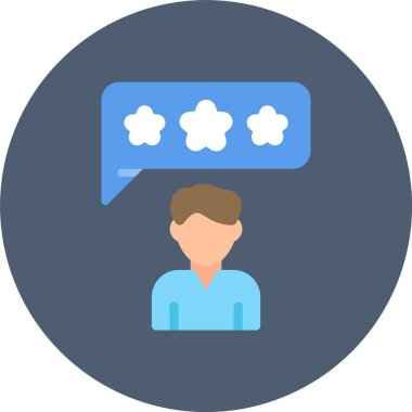 Konuş. Web simgesi basit illüstrasyon