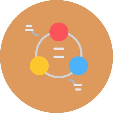 Gezegenin bir simgesinin vektör çizimi