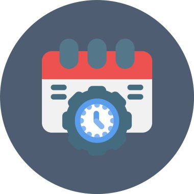 düz renkli vektör simgesi ayarlanıyor