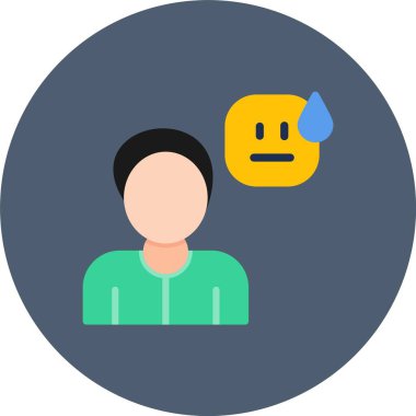 avatar erkek simgesi düz stil