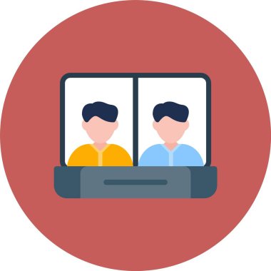 Video konferans vektör simgesi