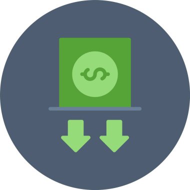 Dolar simgesi vektör illüstrasyonu