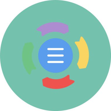 iletişim düz simge vektör çizim