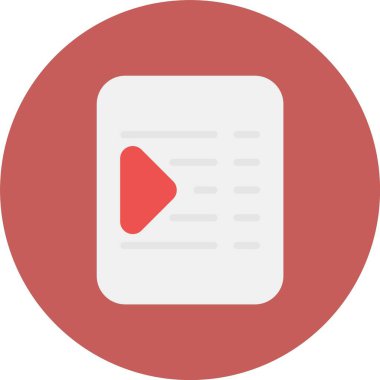 Oynayın. Web simgesi basit illüstrasyon