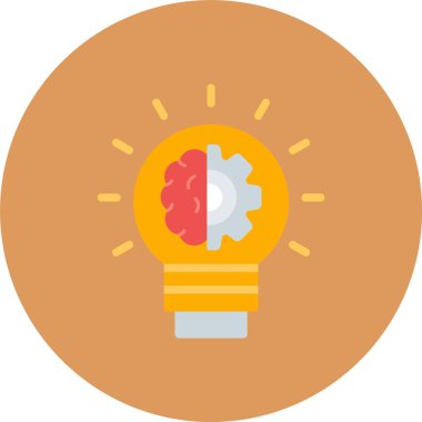 Proje vektör illüstrasyonunuz için ampul simgesi