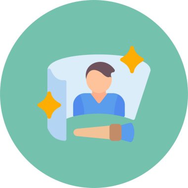 Adam kanepede uyuyor, illüstrasyon, beyaz arka planda vektör.