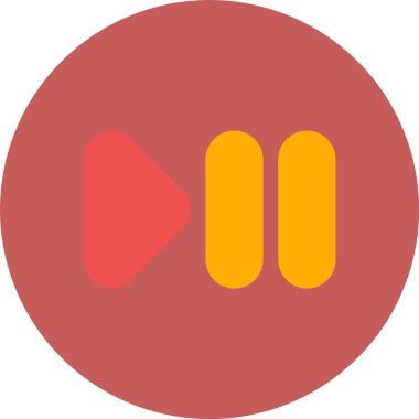 Bir müzik düğmesinin vektör illüstrasyonu