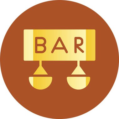 vektör çubuğu simgesi, vektör çizimi