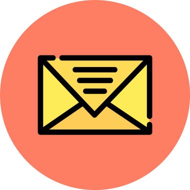 Kişisel ve ticari kullanım için zarf vektör simgesi simgesi vektör çizimi..