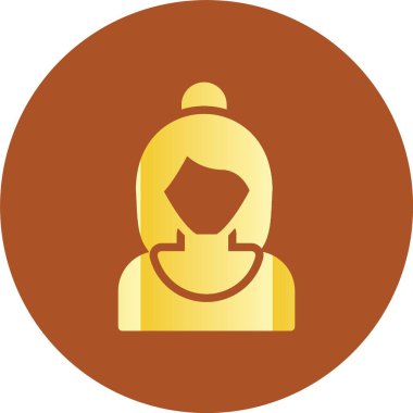 vektör kadın avatar simgesi