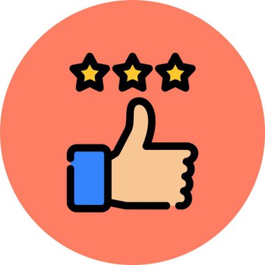 Geri bildirim simgesi, vektör illüstrasyonu gibi