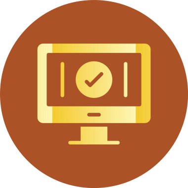 laptop simgesi, vektör illüstrasyonlu bilgisayar ekranı