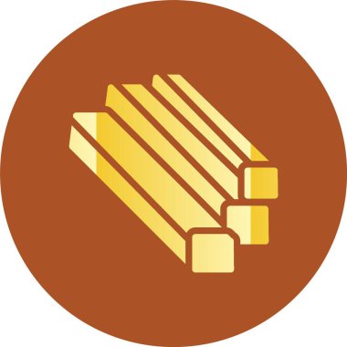 Modern ahşap simgenin vektör illüstrasyonu