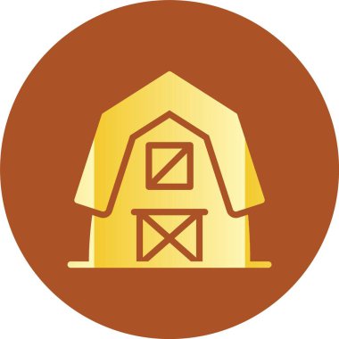 çiftlik ikonu vektör illüstrasyonu