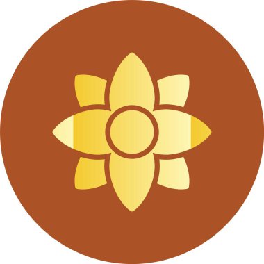 Çiçek Düz Vektör Simgesi