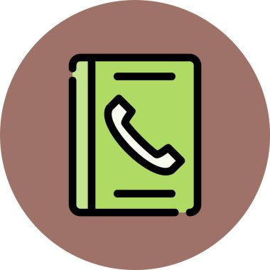 Vektör telefon simgesi illüstrasyonu