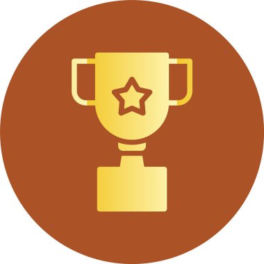 Ödül kabı vektör simgesi modern basit vektör illüstrasyonu beyaz arkaplanda izole