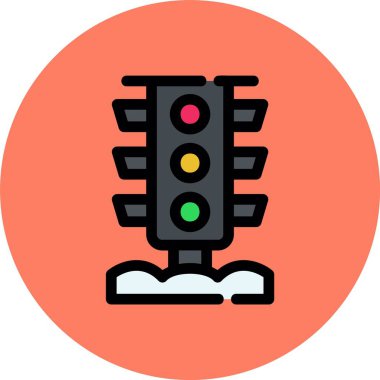 vektör trafik ışığı ico