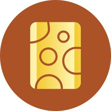 Peynir simgesi vektör illüstrasyonu