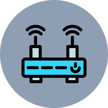 Yönlendirici simgesi, vektör illüstrasyonu