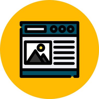 vektör lcd simgesi, vektör illüstrasyonu