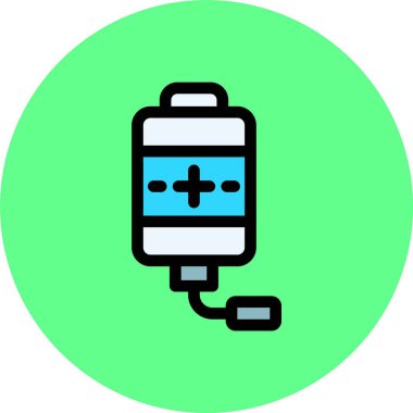 pil simgesi, vektör illüstrasyonu