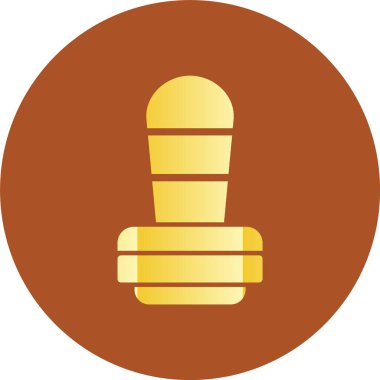 Bir mum simgesinin vektör illüstrasyonu