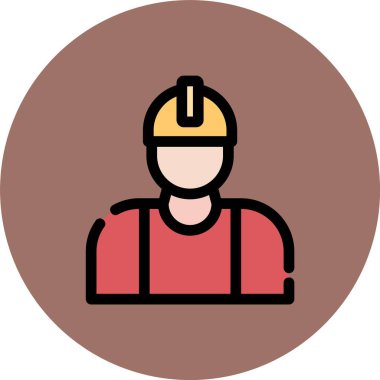 inşaat miğferi vektör illüstrasyonu