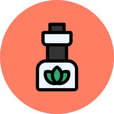 Ana hatlar biçiminde temel yağlar simgesi