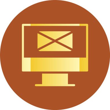 vektör lcd simgesi illüstrasyonu