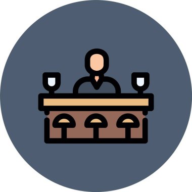 vektör restoran simgesi illüstrasyonu