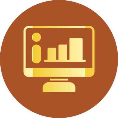 vektör lcd simgesi illüstrasyonu