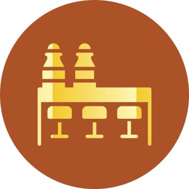 güzel sütun vektör simgesi