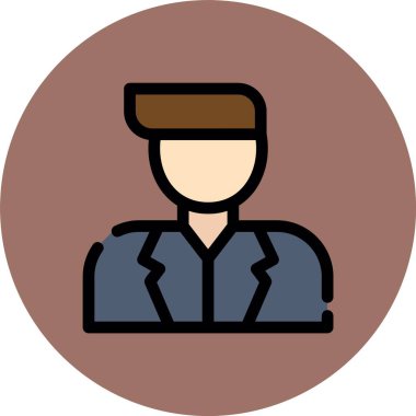 avatar. Web simgesi basit illüstrasyon