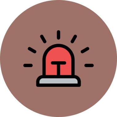 Alarm çanı simgesi vektör illüstrasyonu