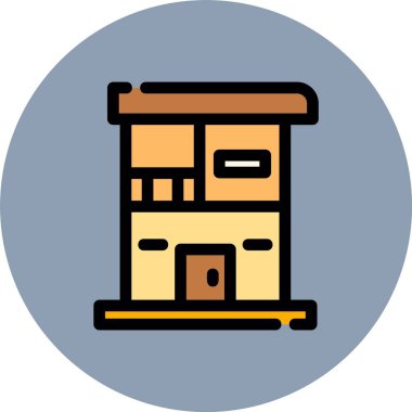 Kutu Doldurulmuş Vektör Simgesi Tasarımı