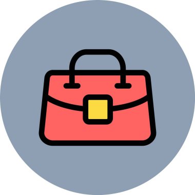 evrak çantası ikonu vektör illüstrasyonu